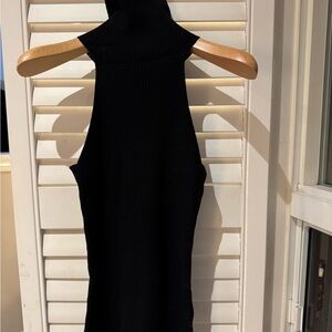Smythe Black Sleeveless Backless Top